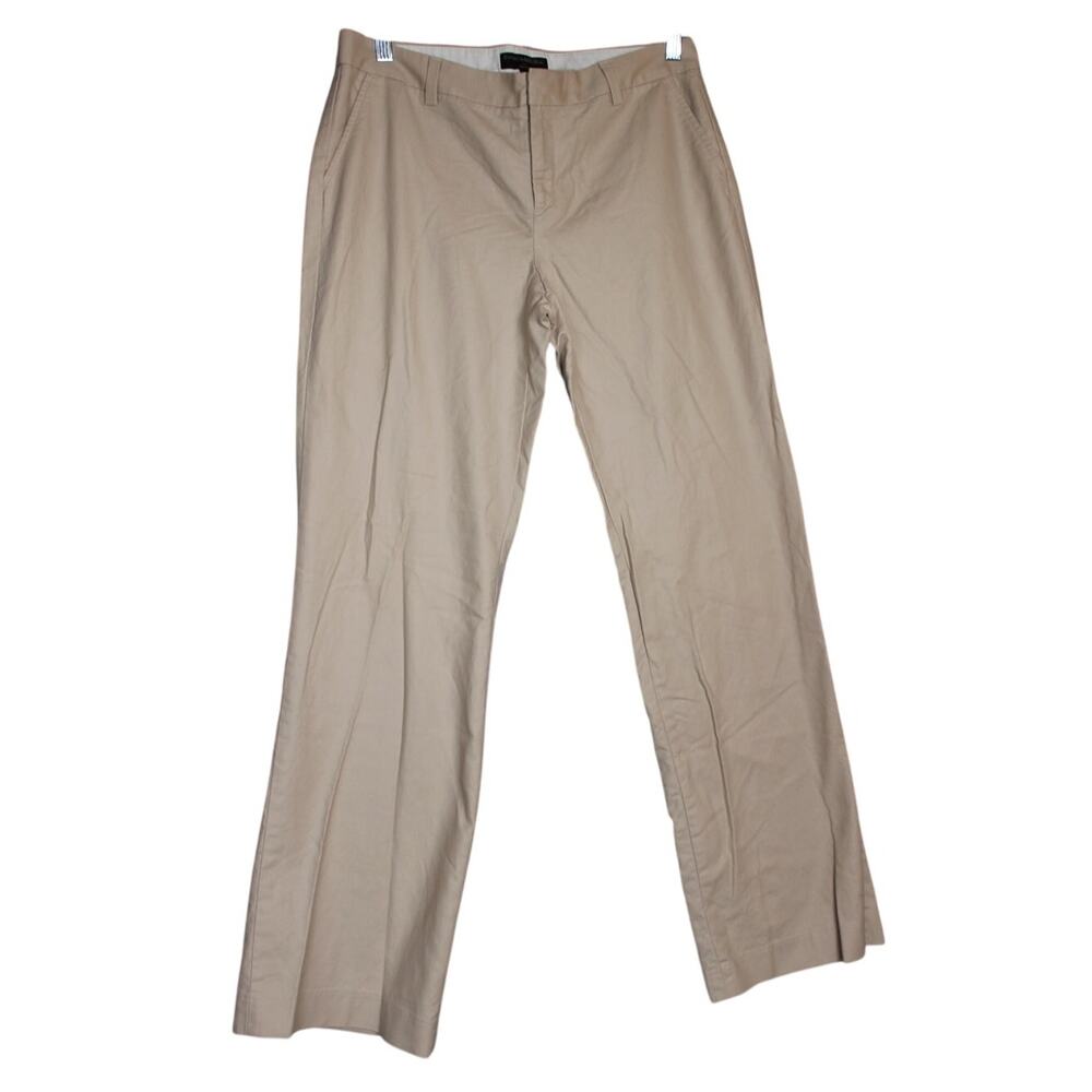 Banana Republic Martin Fit Straight‎ Leg Dress Pant Size 10 Regular Khaki